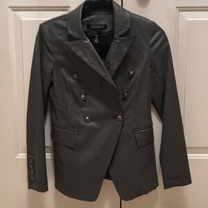 coated dark gray blazer brand new with tags White House Black Market